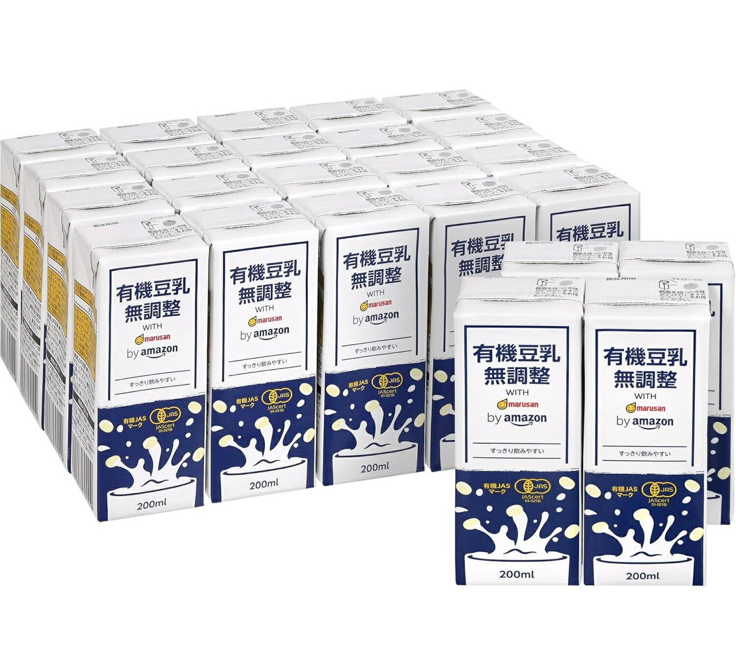 Rakuten - by Amazon マルサン 有機豆乳無調整 200ml×24本