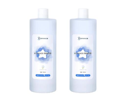ECOVACS(エコバックス) 専用洗浄剤（1L）×2本 DEEBOT X1 PLUS/X1 TURBO/X1 OMNI/T10 PLUS/T10 TURBO/T10 OMNI対応 クリーナー ECOVACS DEEBOT ロボット掃除機用 消耗品 専用洗浄剤（1L）×2本のサムネイル