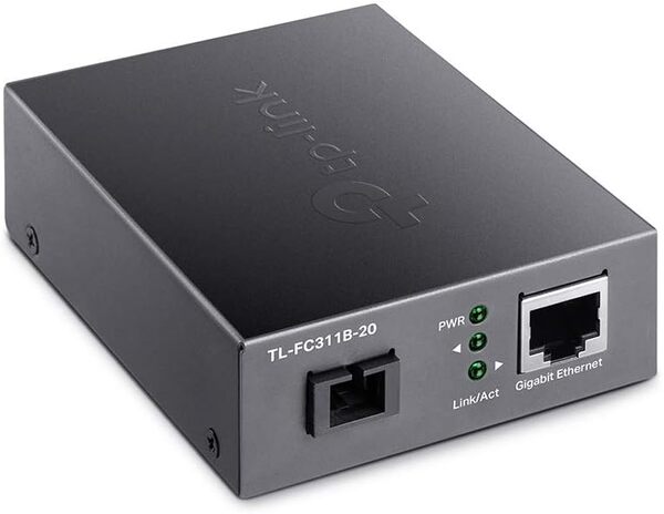 TP-LINK ギガビットWDMメディアコンバーター TL-FC311B-20 UN 1台 2