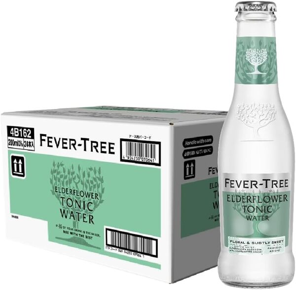 樂天商城 - 【植物由来の成分を使用したイギリスのプレミアムミキサー】 Fever-Tree(フィーバーツリー) エルダーフラワートニックウォーター 200ml×24本