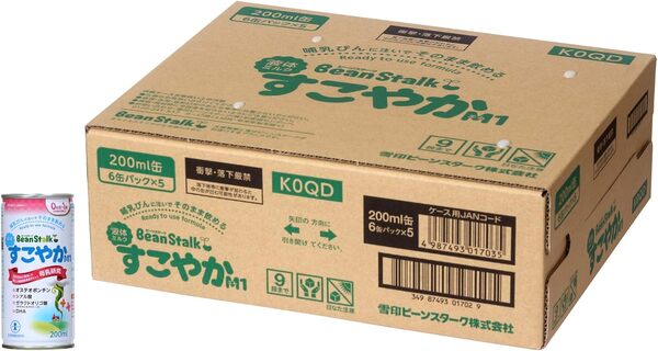 液体ミルク すこやか M1 ケース販売 200ml 30本 ビーンスターク