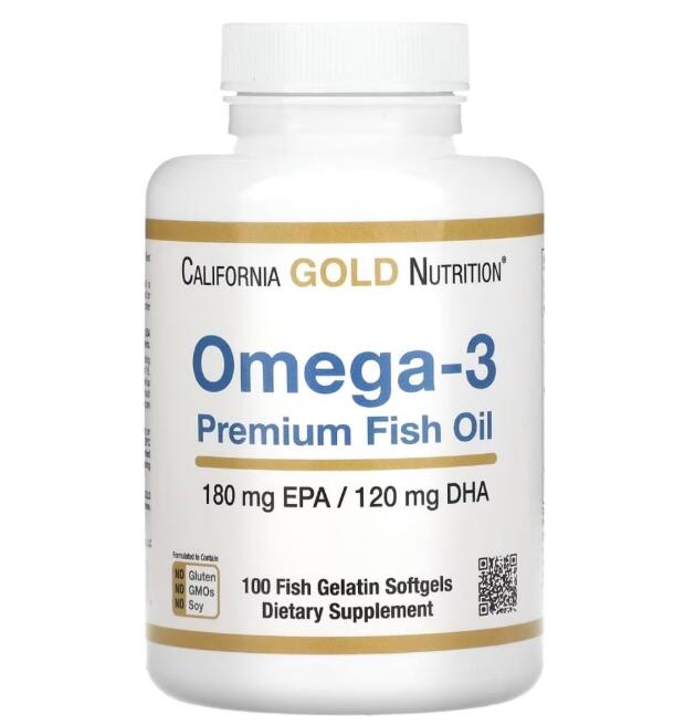 CGN [California Gold Nutrition] [オメガ3 プレミアムフィッシュオイル 魚ゼラチンソフトジェル100粒]