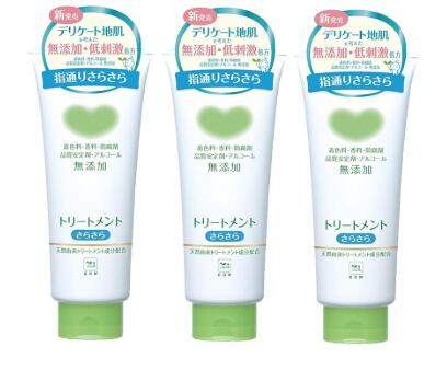 【まとめ買い】カウブランド 無添加トリートメント さらさら 180g×3個