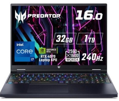 Acer Predator Helios 16 PH16-71-N73Z47 ノートパソコン