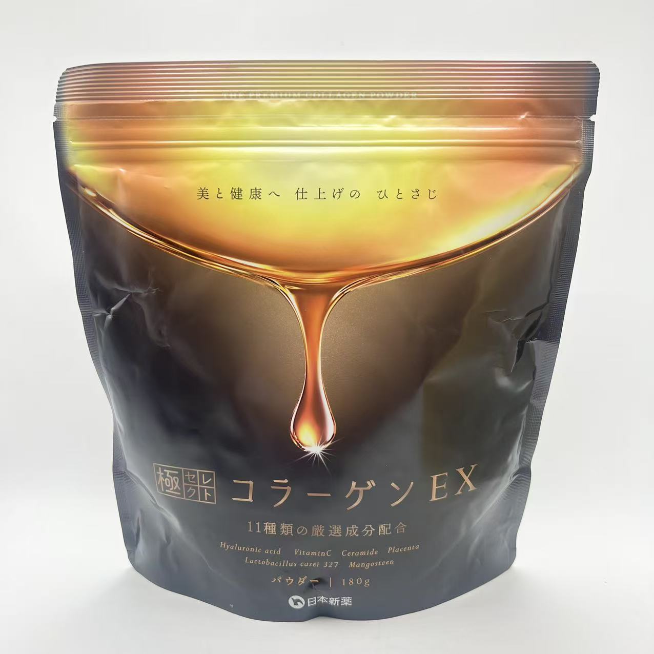 賞味期限　2027.07.28　日本新薬 極セレクト コラーゲン EX パウダー (180g)