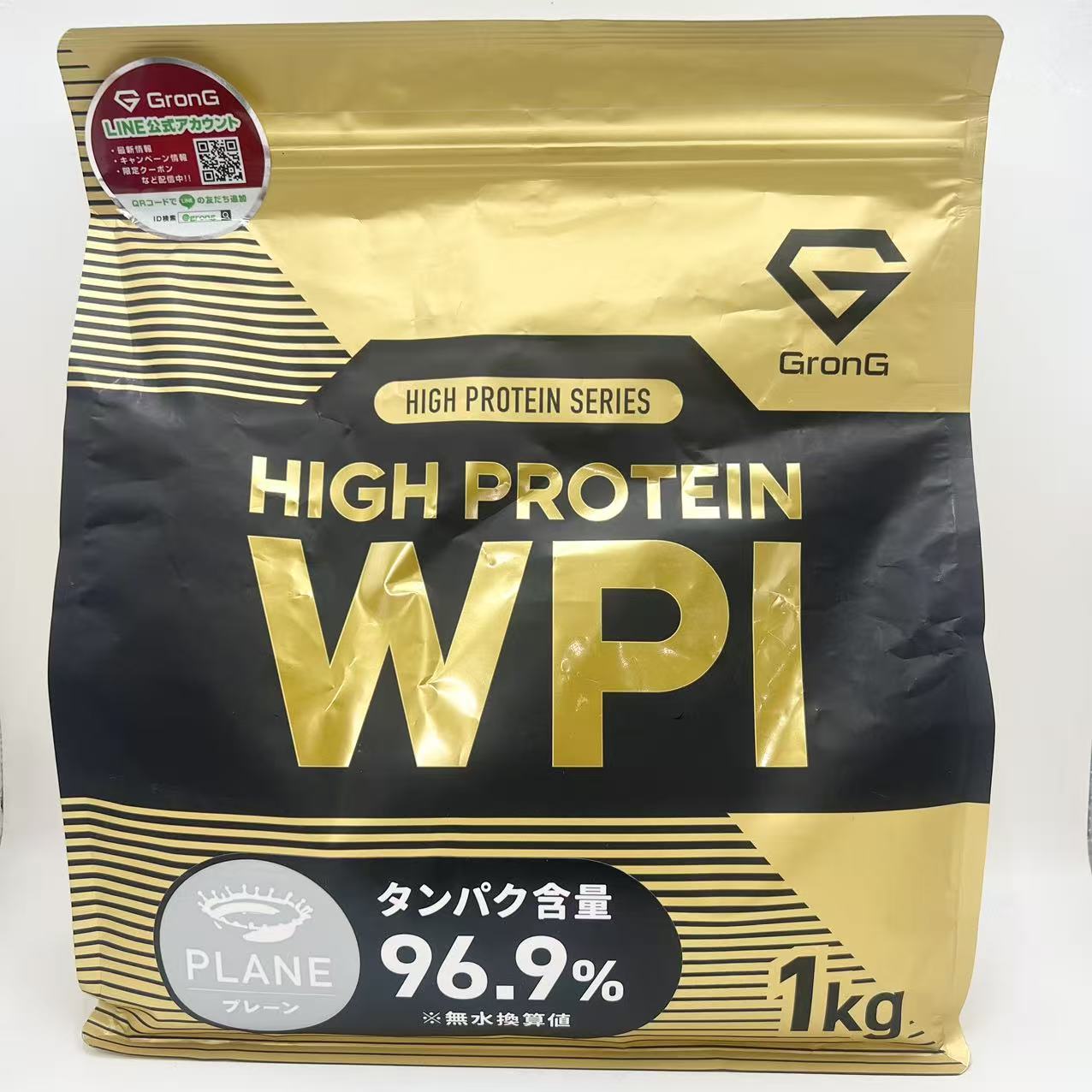賞味期限：2028.01 グロング WPI プロテイン アイソレート ホエイプロテイン 1kg 人工甘味料不使用 甘味料不使用 プレーン ホエイプロテインアイソレート GronG