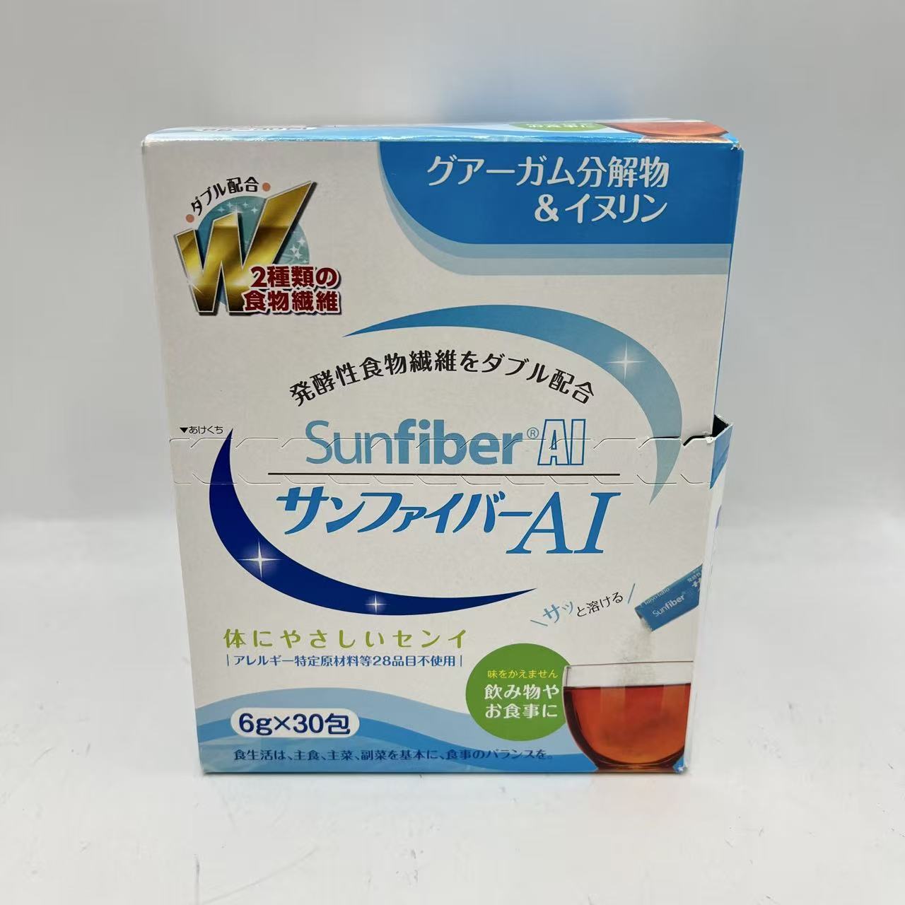 樂天商城 - 賞味期限：2029.01 イヌリン × グアー豆食物繊維 　サンファイバーAIスティック 6gx30包 発酵性 グアーガム分解物 からだにやさしい タイヨーラボ