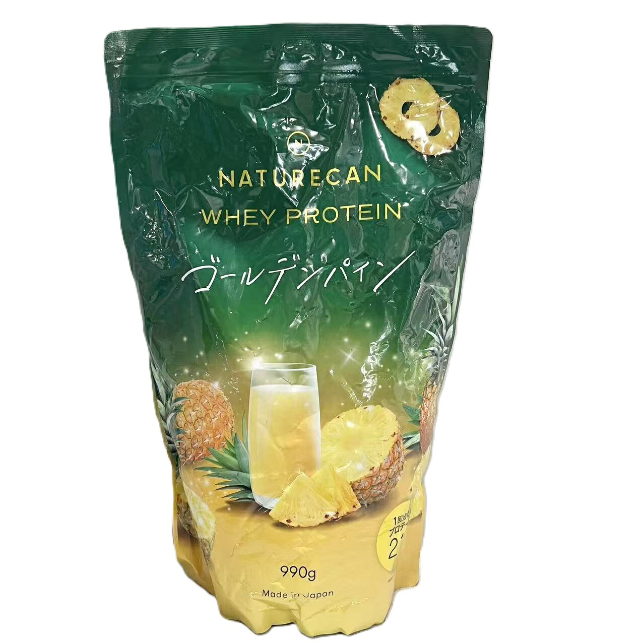 賞味期限：2028.02.17　Naturecan ホエイプロテイン（WPC）ゴールデンパイナップル 990g