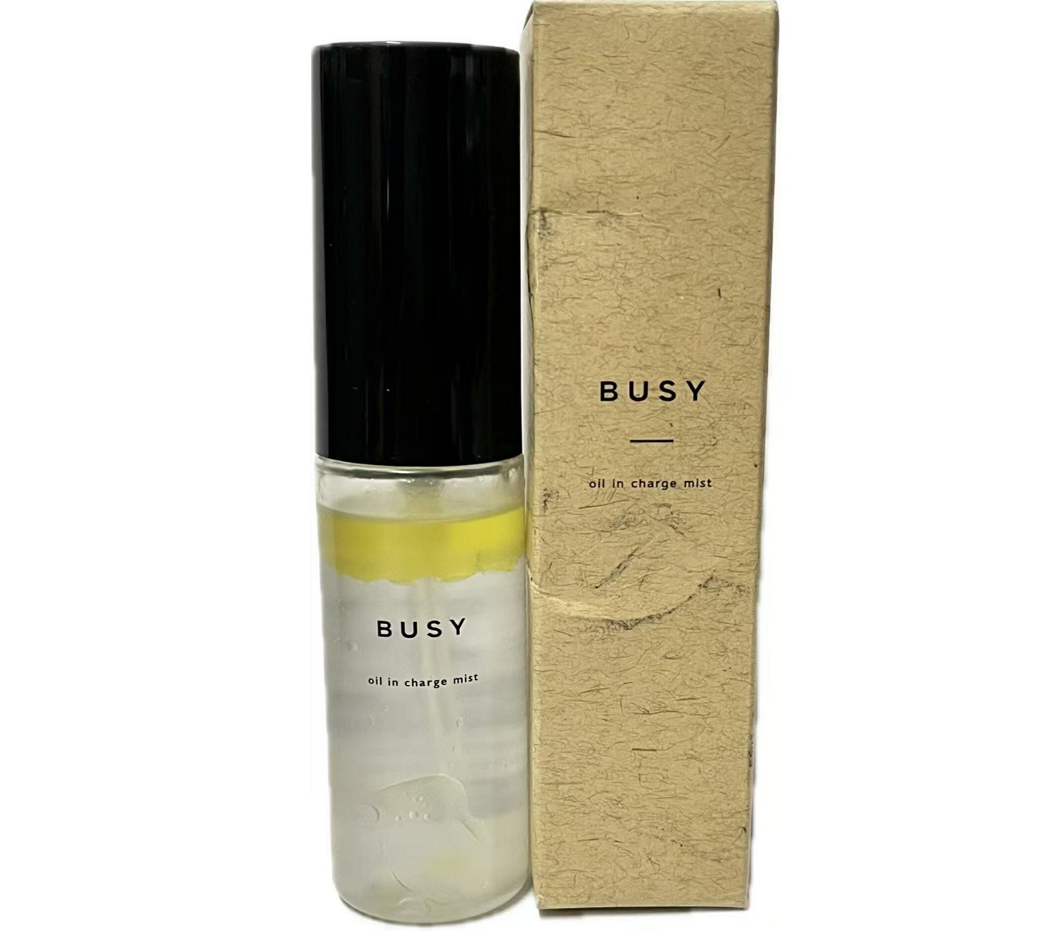 【瞬時にうるおいチャージ】BUSY オイルインチャージミスト 30mL 2層式 化粧水 導入美容液 保湿セラム ビタミンC誘導体 ナイアシンアミド 配合 (30mL)