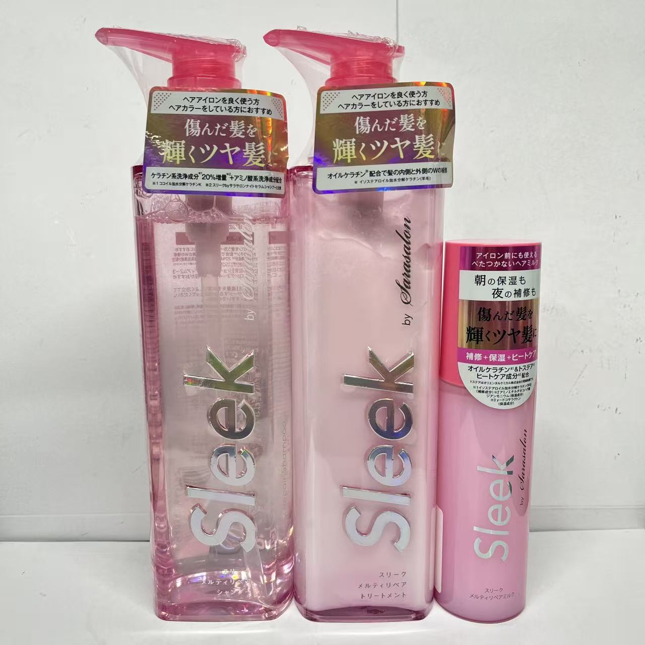 樂天商城 - スリーク バイ サラサロン メルティリペア シャンプー & トリートメント 本品 各360ml ＋ メルティリペアミルク 100ml 3点セット
