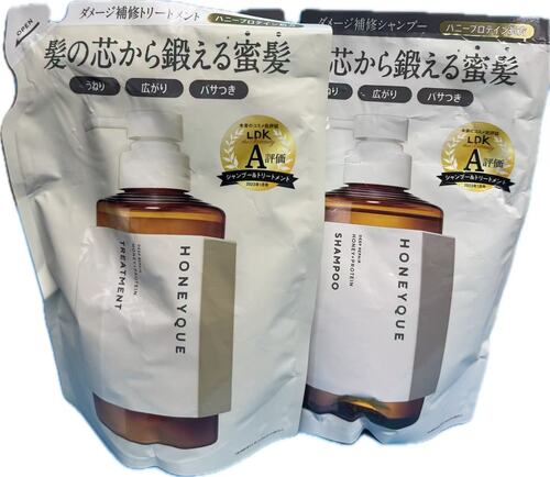 Rakuten - ハニーク ディープリペア シャンプー ヘアトリートメント モイスト 詰め替えセット 各400mL