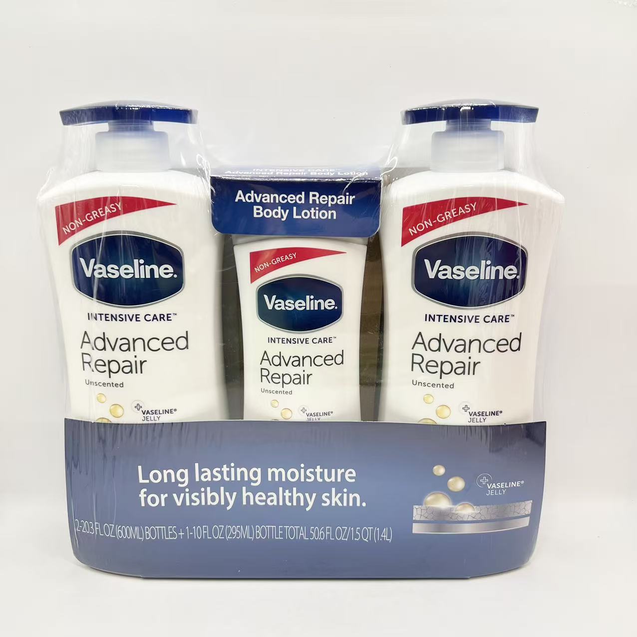 【komiwabu】ヴァセリン リペア ボディローション 3本×5セット Vaseline（ヴァセリン） アドバンスドリペア ボディローション 3本