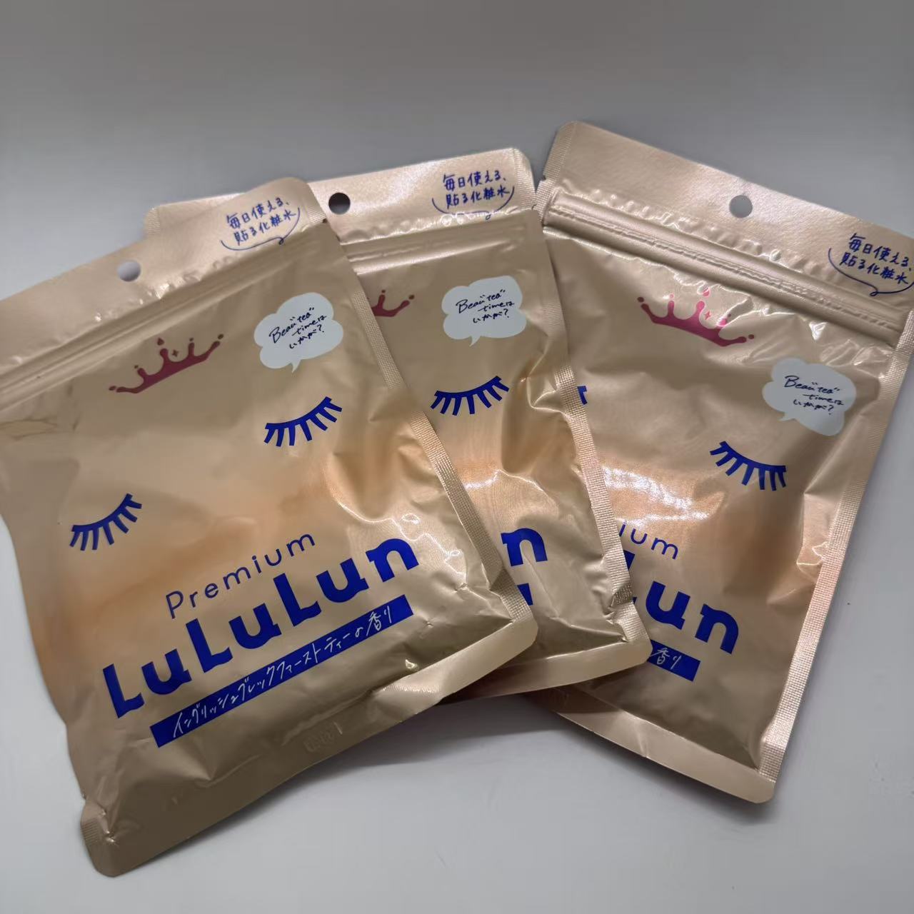 乐天商城 - 3パックセット LuLuLun プレミアムルルルン 紅茶シートマスク フェイスパック