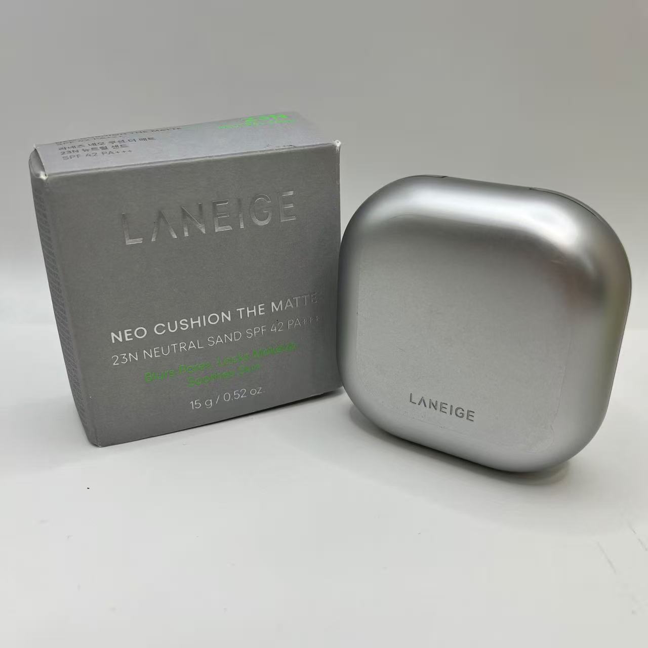 ラネージュ ネオクッション ザ マット 23N ニュートラルサンド ファンデーション クッションファンデ セミマット 日焼け止め 韓国 コスメ