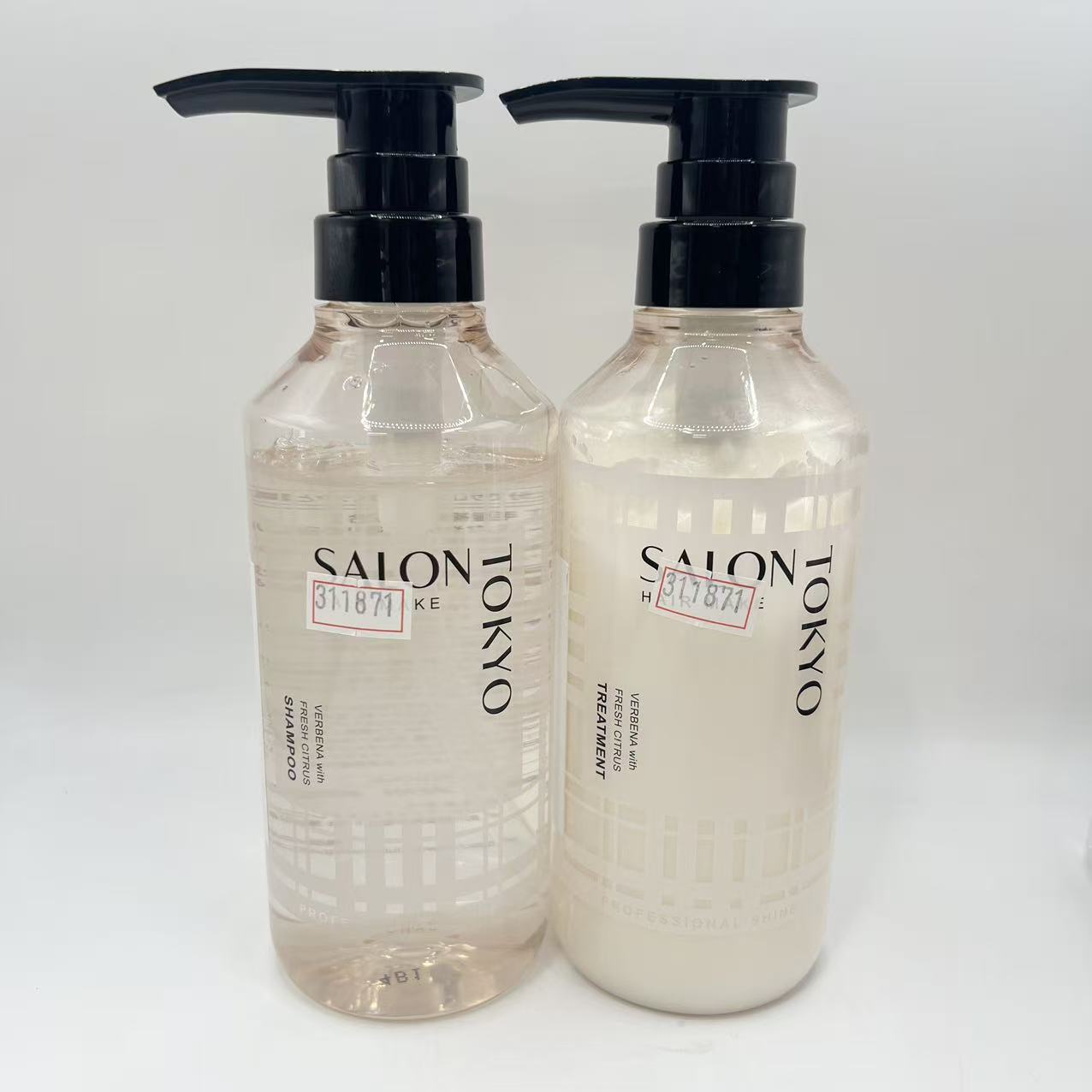Rakuten - 【サロン クオリティ 美容室 の 仕上がり をご自宅で】SALON TOKYO シャンプー トリートメント セット [ 太い髪 ・ くせ毛 ・ うねり に ] しっとり まとまる カシミヤの様な艶髪へ (ヴァーベナの香り/ 各400ml) サロントーキョ― プロフェッショナルシャイン