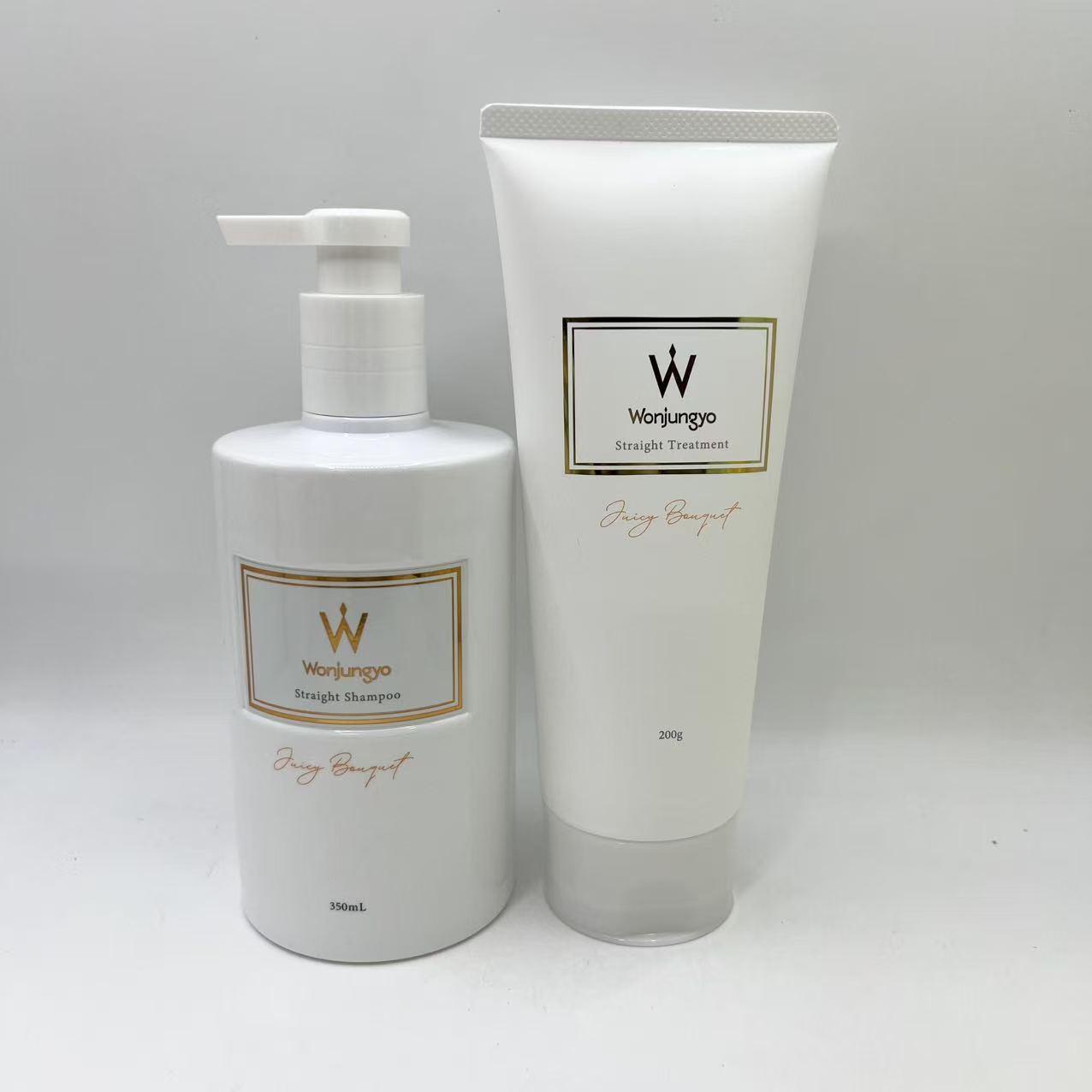 Wonjungyo (ウォンジョンヨ) ストレートシャンプー＆トリートメント 普通～太い髪用 ジューシーブーケの香り限定セット
