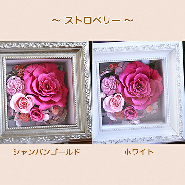 プリザーブドフラワー お花 プレゼント ボックス ギフト 壁掛け 「プラチナフレーム」 結婚式 送別会 花 ブリザードフラワー ブリザーブドフラワー 退職祝い 男性 定年 誕生日 結婚祝い お返し 【 プリザーブドフラワー 】