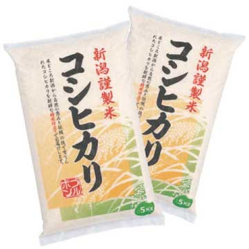 新潟産コシヒカリ10kg(5kg×2袋)【令和7年産】