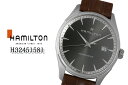 【送料無料】【新品】ハミルトン HAMILTON GENT ジャズマスタージェント H32451581 サファイヤガラス クォーツ カジュアル シンプル レザーベルト 腕時計 メンズ 人気 ブランド その1