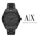 あす楽 送料無料 アルマーニ エクスチェンジ AX1826 ARMANI EXCHANGE メンズ 腕時計 アナログ クオーツ ENZO エンツォ カレンダー ステンレス フルブラック ビジネス スーツ 紳士 フォーマル その1