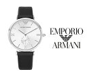 【送料無料】【あす楽】エンポリオアルマーニEMPORIO ARMANI メンズ 腕時計 革ベルト アンティーク レザーベルト Classic クラシック ブラック ホワイト ビジネス AR1674 スモールセコンド