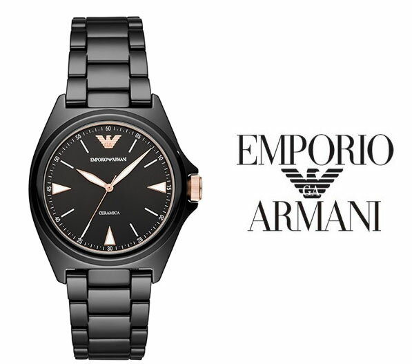 エンポリオアルマーニ AR2022 腕時計（メンズ） あす楽 送料無料 EMPORIO ARMANI エンポリオアルマーニ Mario Ceramica マリオ セラミカ クオーツ メンズ 腕時計 ステンレス セラミック AR70003 人気 オススメ プレゼント アナログ カレンダー ブラック ゴールド