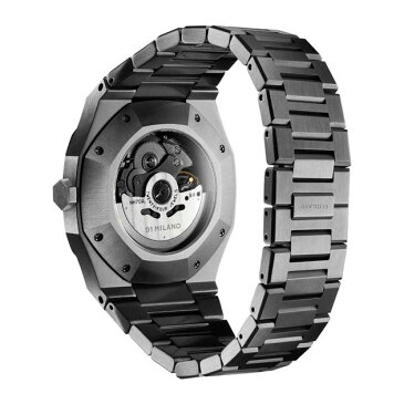 あす楽 送料無料 D1 MILANO D1ミラノ メンズ 腕時計 オートマチック スケルトン スティールケース 防水 メタルバンド 機械式 自動巻き SKBJ02 ねじ込み式リューズ ビジネス ファッション