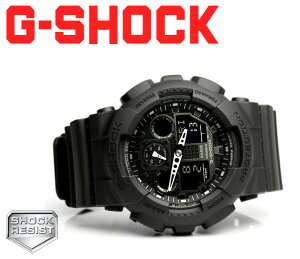 【あす楽対応】【カシオ CASIO】G-SHOCK Gショック アナログ デジタル メンズ 腕時計 NEWコンビネーション GA-100-1A1 人気 おすすめ クォーツ フルブラック