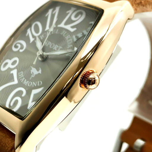 【あす楽 送料無料】 【ベルト2本セット】【当店限定イタリアンレザーベルト付属】【純正レザーベルト】MICHEL JURDAIN ミッシェルジョルダン SPORT スポーツ メンズ レディース クオーツ 腕時計 日常生活防水 ステンレス ミネラルガラス アナログ 天然ダイヤ SG-1100-9