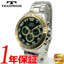 楽天ブルジョネ楽天市場店【国内正規品】【あす楽 送料無料】TECHNOS テクノス CHRONOGRAPH クロノグラフ メンズ クオーツ 腕時計 5気圧防水（50m防水） ステンレススチール 多針アナログ ストップウォッチ スクリューバック 24時間計 60分計 ジャパンムーブメント T6B97GM