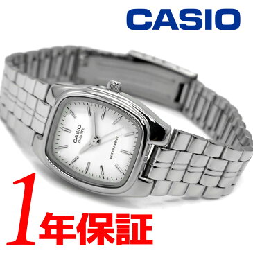 【あす楽】【送料無料】 CASIO カシオ レディース 腕時計 クォーツ アナログ 3針 トノー型 5気圧防水 ステンレススチール シルバー ホワイト LTP-1169D-7A