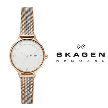 あす楽 送料無料 SKAGEN スカーゲン レディース クォーツ 腕時計 ステンレス ピンクゴールド シルバー SKW2749 ANITA アニータ メッシュベルト ミラネーゼ ウォッチ ミニ アナログ コンビカラー