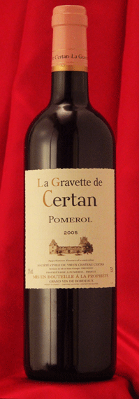 Vieux Chateau Certan 2ndラ・グラヴェット・ド・セルタン [2005] 750ml 蔵出しLa Gravette de Certanフランス　ボルドー　ポムロール　ワイン　赤