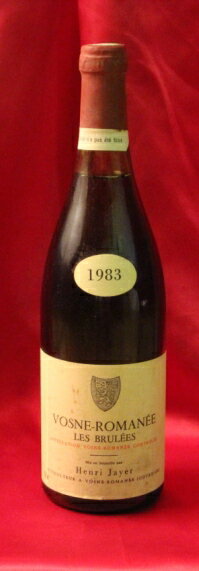 Henri Jayer　アンリ・ジャイエ Vosne Romanee Les Brulees1er [1983] 750mlヴォーヌ・ロマネ レ・ブリュレ [1983] 750ml