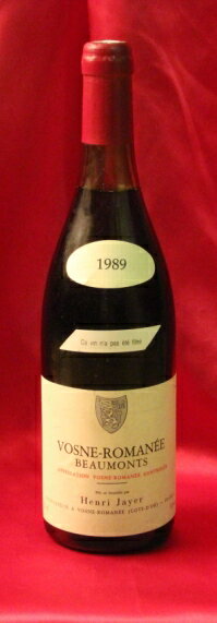 Henri Jayer　アンリ・ジャイエ Vosne Romanee Les Beaumonts 1er [1989] 750mlヴォーヌ・ロマネ レ・ボーモン [1989] 750ml