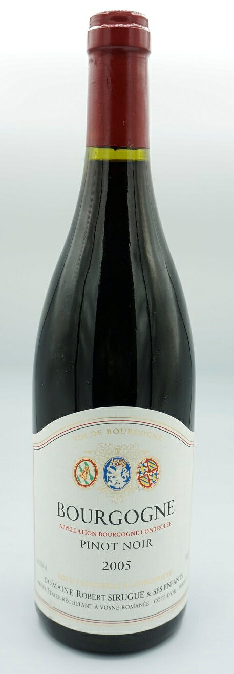 Robert SirugueBourgogne Pinot Noir 750mlブルゴーニュ・ピノ・ノワール 750mlロベール・シルグ Robert Sirugue