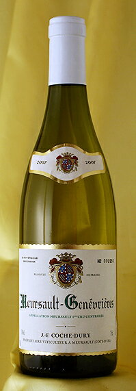 Domaine JF.Coche-DuryMeursault Genevrieres [2007]750ml륽 ̥ꥨ [2007]750mlɥ᡼̡JF 塦ǥ Domaine JF.Coche-Dury