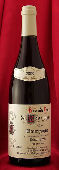 Paul PernotBourgogne Pinot Noir [2009]750mlブルゴーニュ・ピノ・ノワール [2009]750mlポール・ペルノ Peaul Pernotフランス　ブルゴーニュ　ワイン　赤