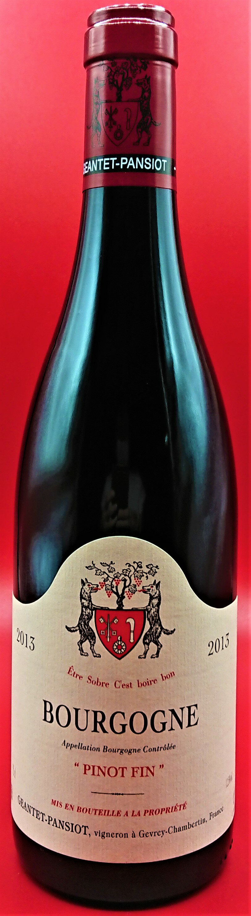 Geantet PansiotBourgogne Pinot Fin[2013]750ml【お買い得12本セット】ブルゴーニュルージュ・ピノ・ファン[2013]750mlジャンテ・パンショ Geantet Pansiotフランス　ブルゴーニュ　ワイン　赤