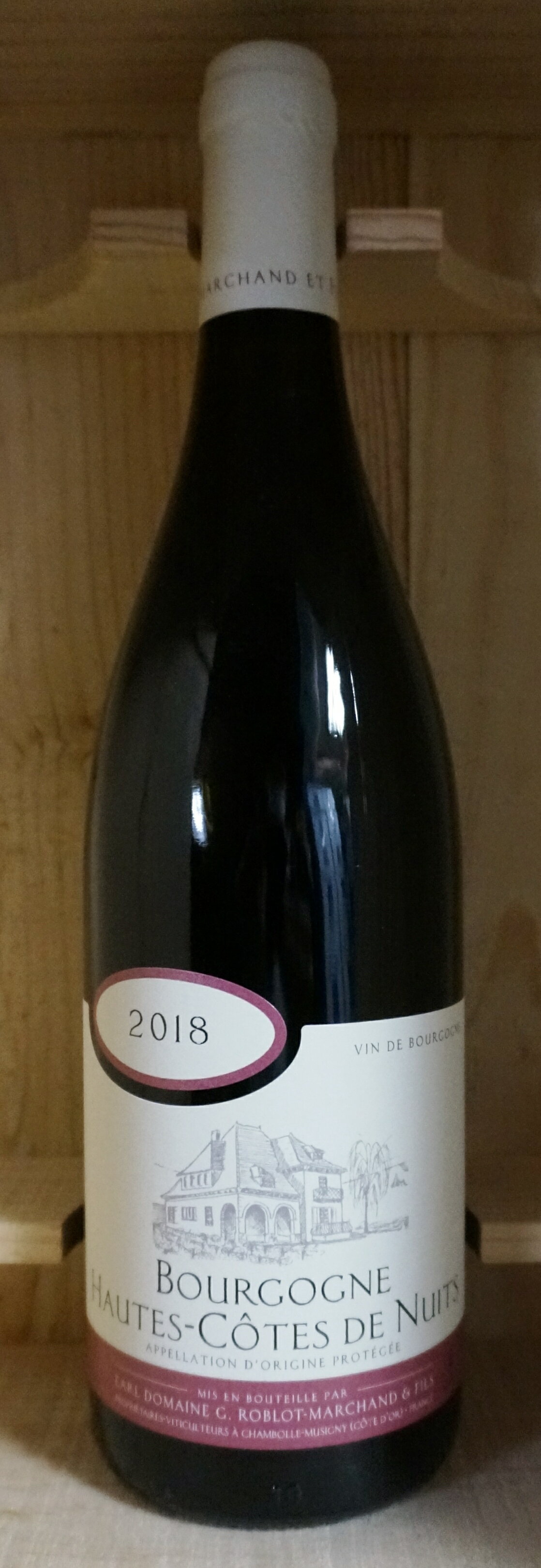 G. Roblot-Marchand Bourgogne Hautes Cotes de Nuits Rouge 750mlブルゴーニュ オート・コート・ド・ニュイ ルージュ750ml G. ロブロ・マルシャン