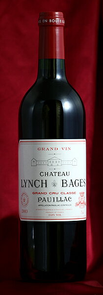 Chateau Lynch Bagesシャトー・ランシュ・バージュ [2003]Chateau Lynch BagesPauillac