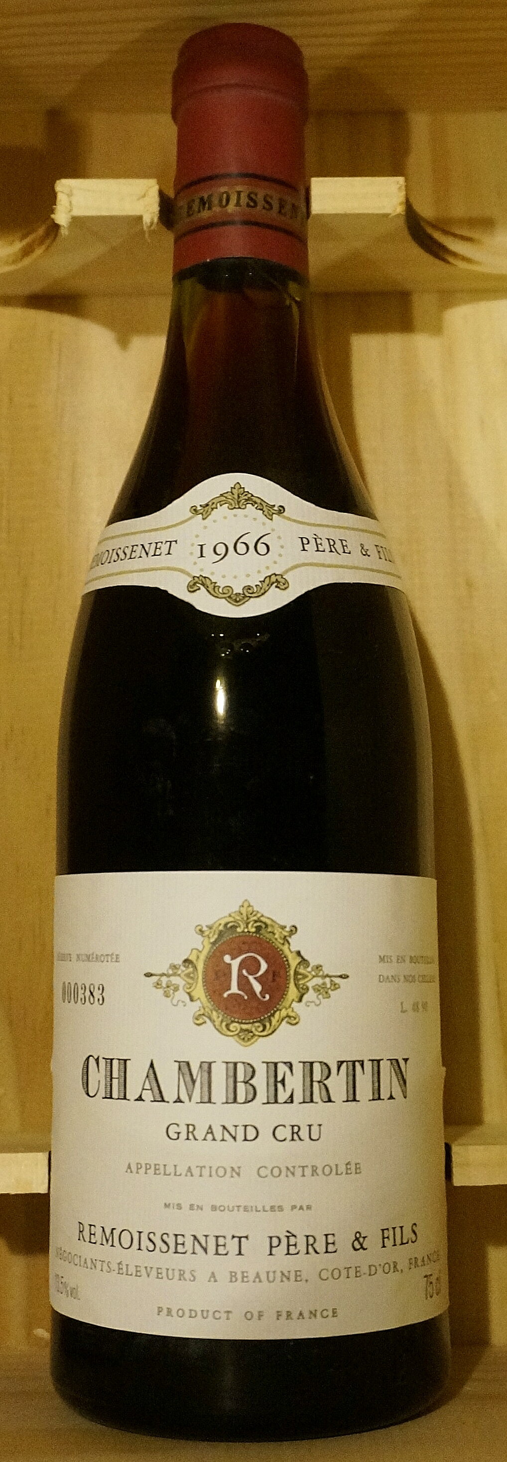 RemoissenetChambertin [1966]750ml٥륿 [1966]750ml凉 Remoissenet磻 ե󥹡֥르˥塡