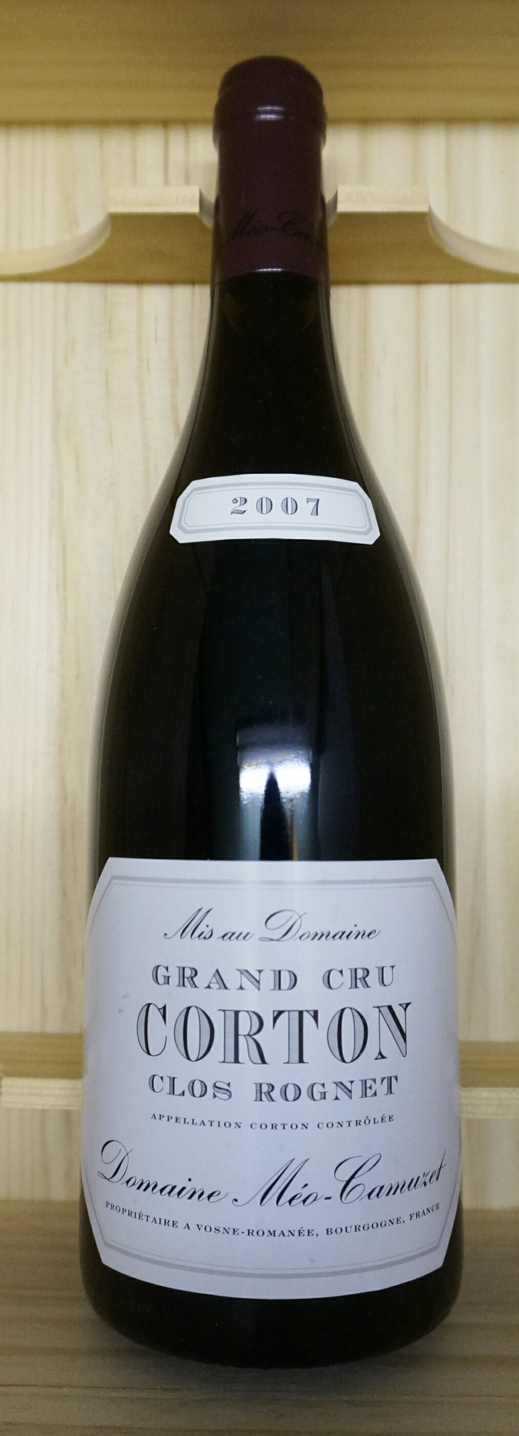 楽天ワインとお宿　千歳Meo　CamuzetCorton Clos Rognet Grand Cru[2007]750mlコルトン・クロ・ロニェ[2007]750mlメオ・カミュゼ　Meo Camuzet