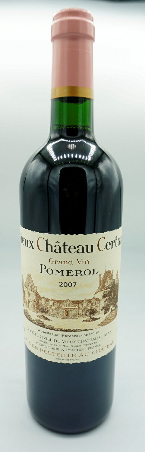 Vieux Chateau Certanヴュー・シャトー・セルタン[2007] 750ml 蔵出しVieux Chateau Certan