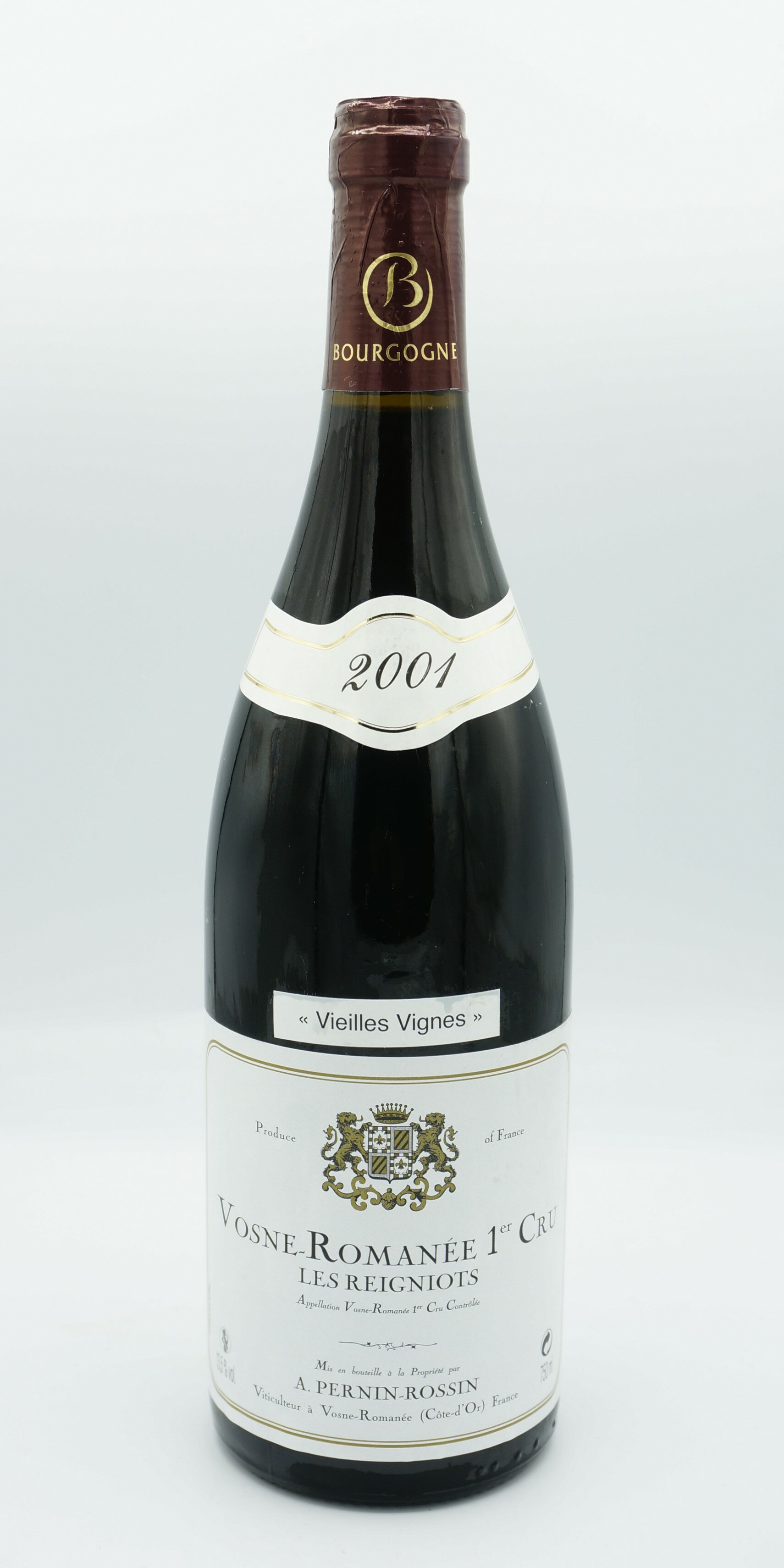 Pernin RossinVosne Romanee 1er Cru Les Reignots V.V [2001]750mlヴォーヌ・ロマネ ・ プルミエ・クリュ レ・レニョ ヴィエイユ・ヴィーニュ[2001]750mlペルナン・ロサンPernin Rossin