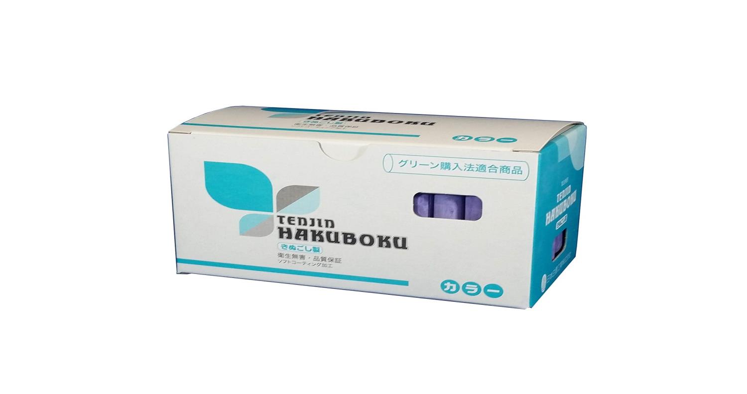 日本白墨工業 天神印チョーク 100本入り 紫CH-6