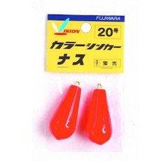 フジワラ(Fujiwara) カラーシンカー ナス 2号 蛍光