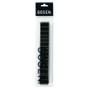 ゴーセン(GOSEN) オーバーグリップ ギャザーストップタイプ ブラック B810BK ブラック