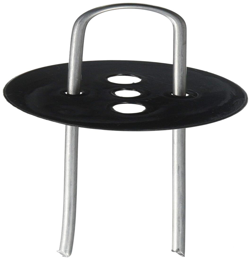 シンセイ Uピン杭 黒丸付 10P 15cm