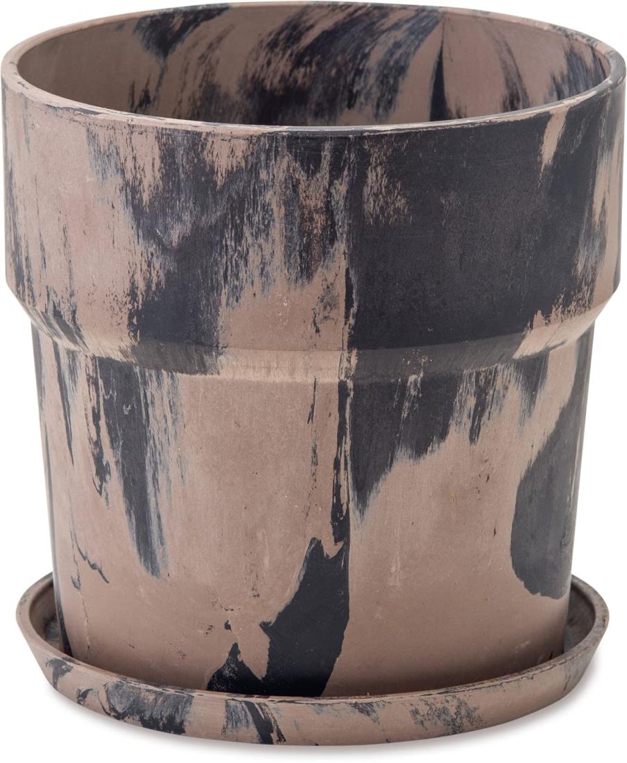 POSH LIVING(ポッシュリビング) アーバンプランツポット シナモン/チャコール サイズ：約φ19.5 H18.5 8..